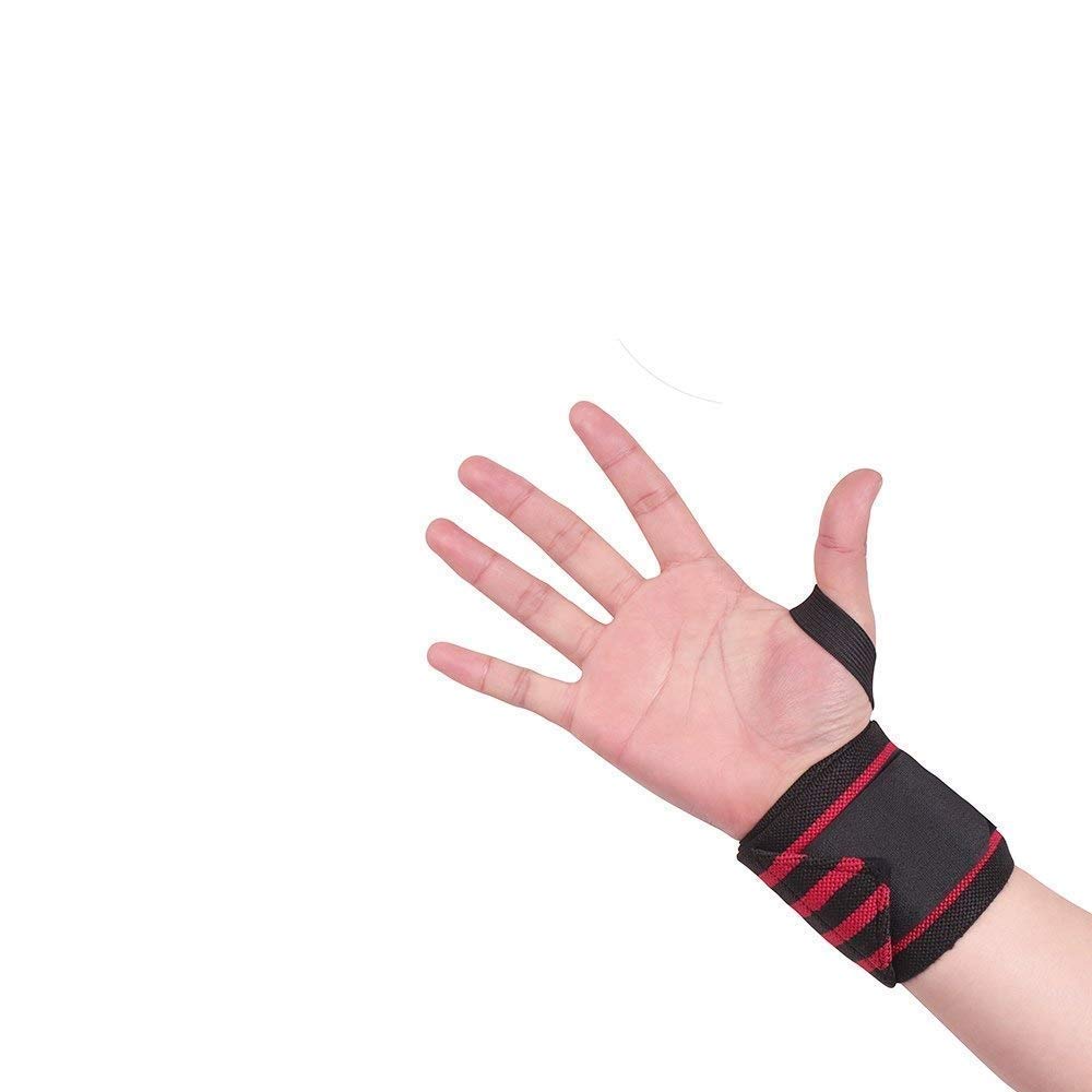 serveuttam Leosportz Wrist Support Gym and Fitness Adjustable Pair with Thumb Loop for Weightlifting, Powerlifting, Gym for Men and Women (B07VRNVMRL) Amazon Price History, Amazon Price Tracker