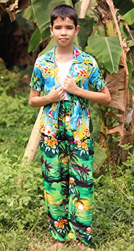 Image of Full Funk Rayon Smock Waist Child Lounging Comfortable Elephant Aladdin Pants