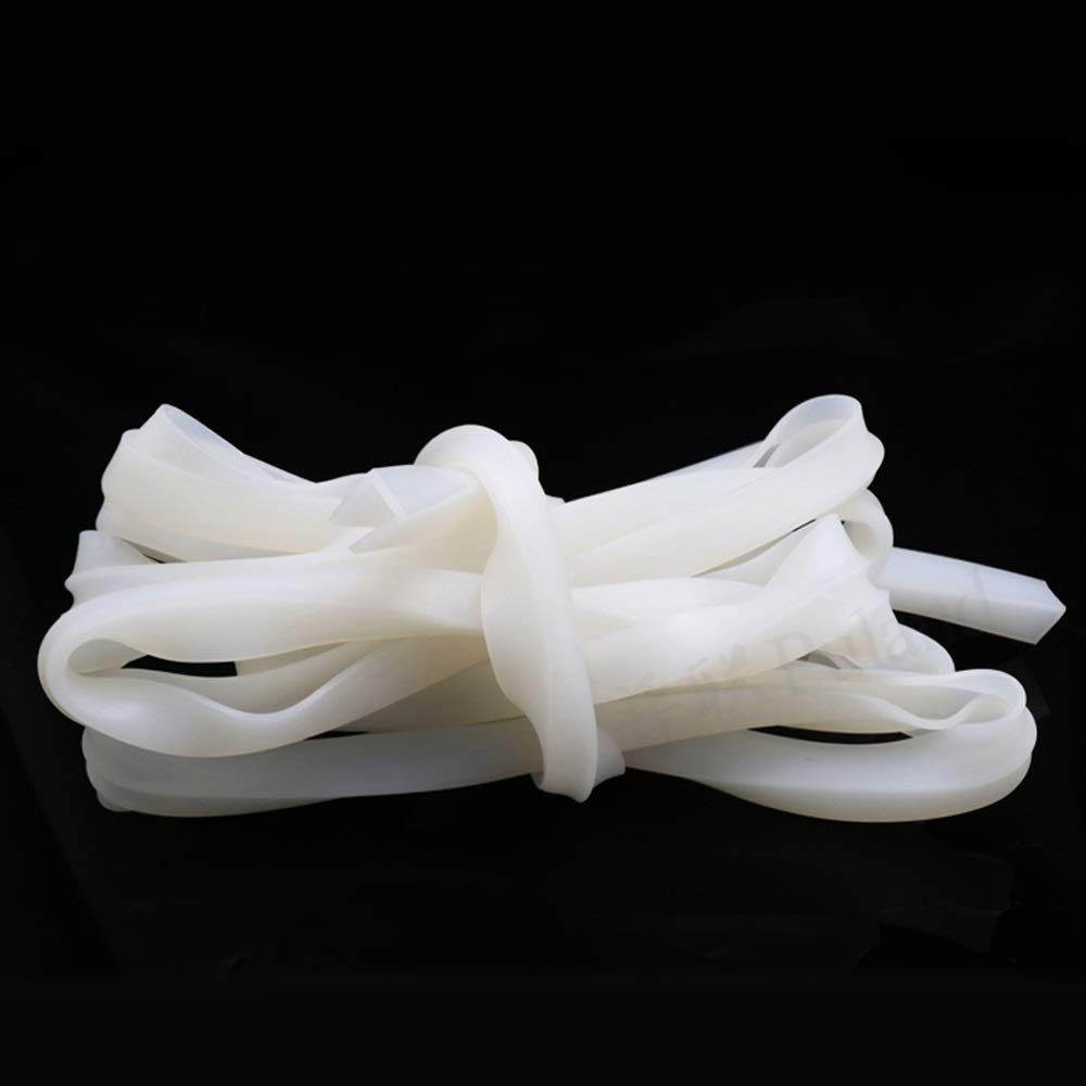 PYouo-Tira de Sellado White U Forma Silicona Sello Strip Ancho Interno 1MM-15mm Puerta de Vidrio Borde Protector Anti-colisión, Sellado eficiente (Length : 3M, Width : 8 x 14mm)