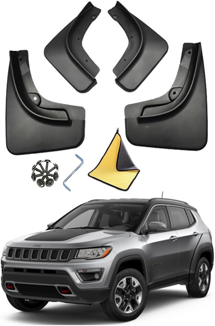 PLKASHUC Mud Flaps Car Mudguards for Jeep Compass 2.4T 2017-2021.