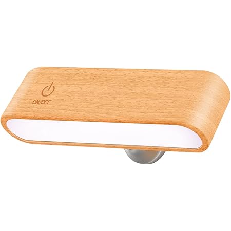 Amazon Co Jp Yilaie 壁ライト Led マグネット固定読書灯 Usb電池式 デスクライト 目に優しい ベッドサイドランプ 360 角度調整 壁掛け照明 輝度調整 木目調 間接照明 取り外し可能な携帯ライト ホーム キッチン