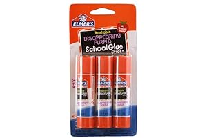 Elmer's Disappearing Purple Washable School Glue Sticks (E520)