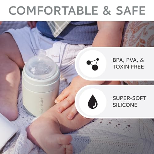 Image of MILK & WATER Silicone Anti Colic Baby Bottle Nipples, BPA & PVA-Free, 2Pack