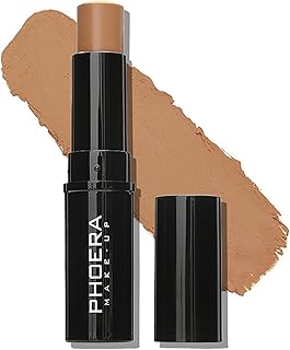 PHOERA Concealer Stick Highlighter Pen Contour Stick, Concealer Full Coverage, Waterproof Concealer Creamy Stick Contour Makeup for Eyes and Dark Circles (206 Caramel)