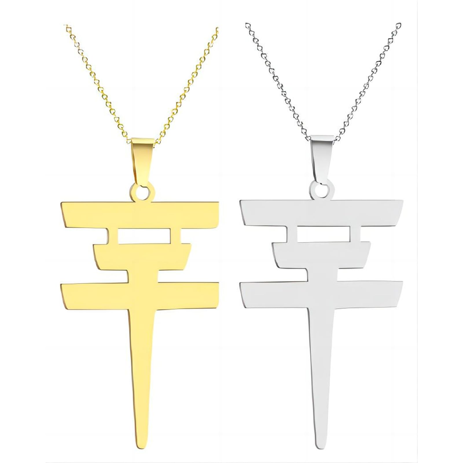 ZENRUIMING2 fashionable Tokyo hotel necklaces, minimalist stainless steel Tokyo hotel pendant, men and women's clothing accessories