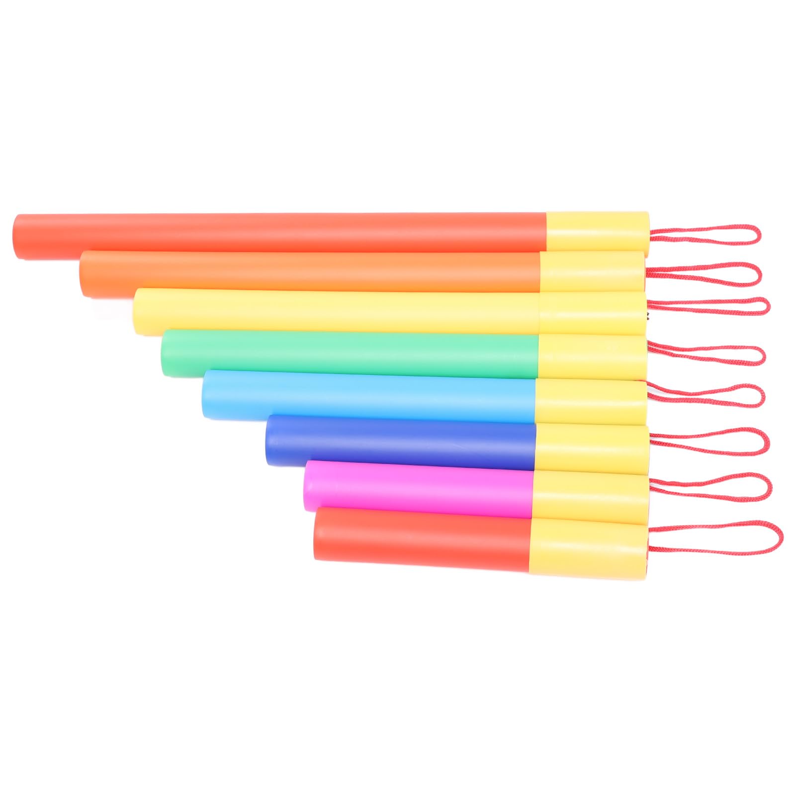 Diyeeni Juego de Tubos de Sonido Musical para Niños, 8 Piezas de Instrumentos de Percusión de Plástico, Tubos de Música Educativos Interactivos, Melodías Diversas, Duradero, Ligero, Fácil de
