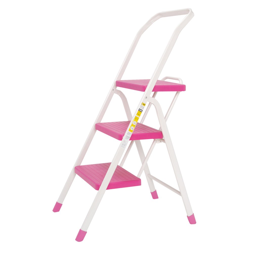 Folding Stool Pink Step Ladder Shop Mega Casa Step Aluminum Folding Step Stool For Home And