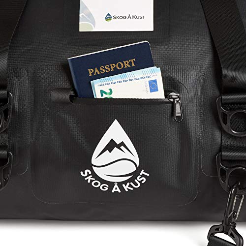 Image of Skog Aƒa€¦ Kust DuffelSAƒ¥k Waterproof Duffle Dry Bags | 40L, Black Moto Edition