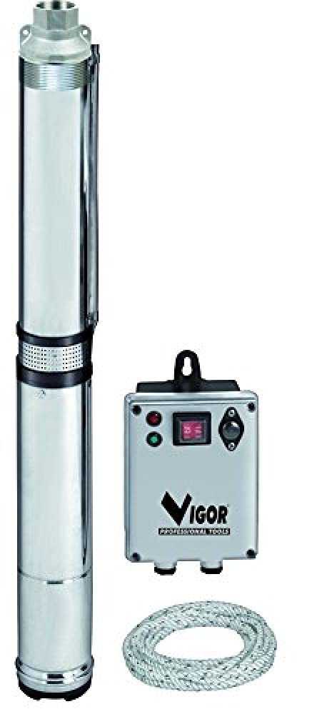 Électropompe sub Vigor Pr-065 pour puits profond en acier argenté 7573013