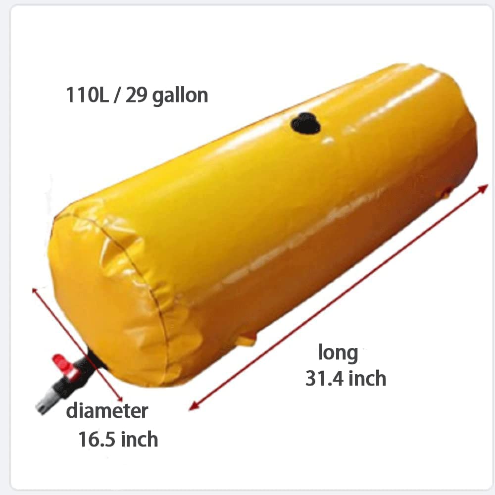 MAXEPO Tanque De Almacenamiento De Agua Flexible Con Válvula De Cierre, Cubo De Almacenamiento De Agua De Emergencia Plegable Ligero Y Durable Contenedor Portátil Plegable 110L, 330L, 540L, 1000L, 150