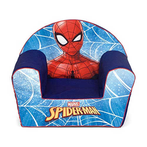 ARDITEX Sillón Infantil Spiderman, Sofá Desenfundable de Espuma 42 x 52 x 32 cm
