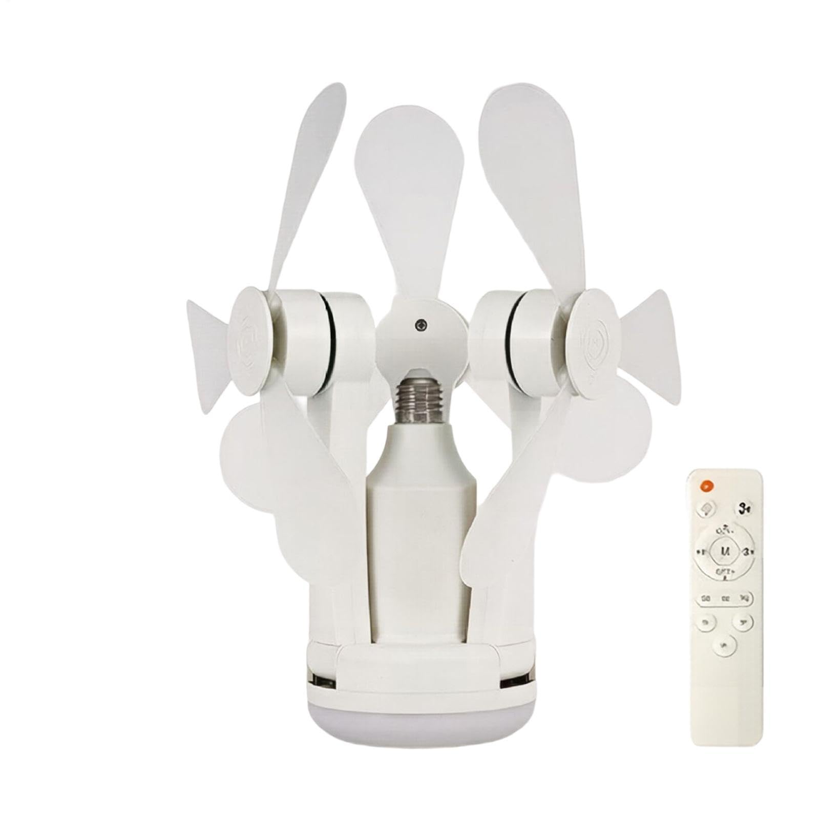 Ventiladores de techo con luz para techos bajos con ahorro espacio 8