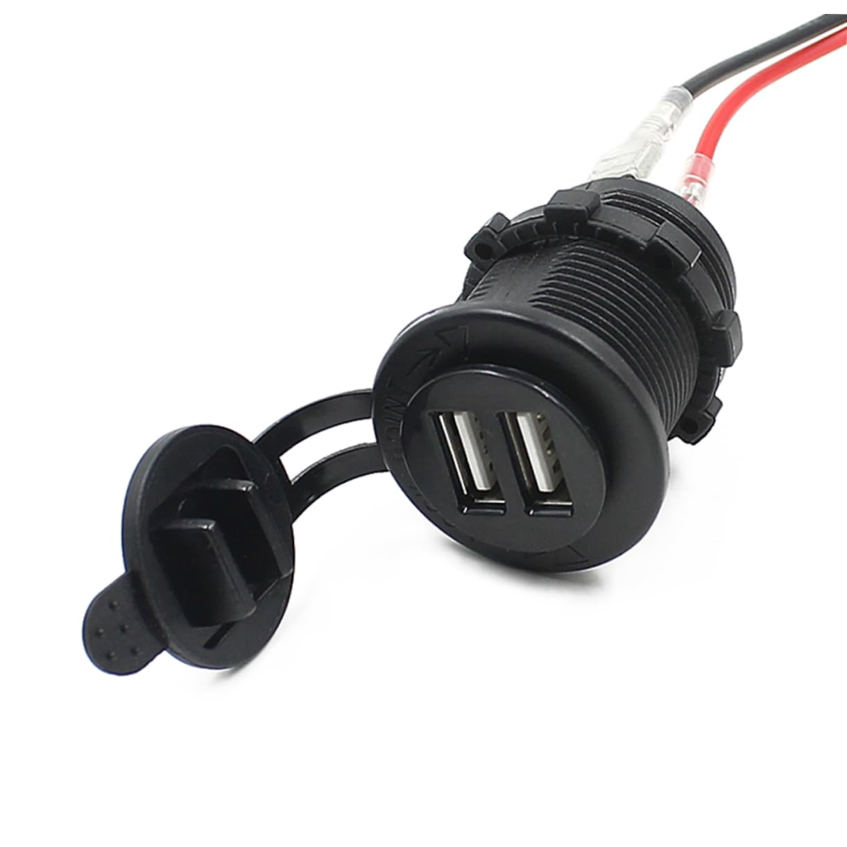 Gatuida Cargador De Pilas 3 Piezas Salida De Receptáculo Enchufe De De De Coche 12v Adaptador USB Cargador Bateria