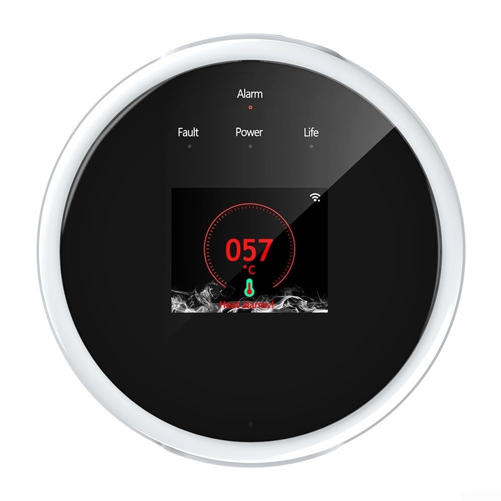 Alarm detektora gazu, LPG, wykrywacz wycieku gazu ziemnego, czujnik wycieku gazu ziemnego, inteligentny wyświetlacz LCD Tuya wykrywacz wycieku gazu, metan, propan, butan, palny, detektor gazu, pasuje