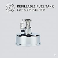 Vista 4 de Portable Mini Butane Torch Burner for Siphon Coffee (Vacuum Pot) – Adjustable Flame, Refillable Tabletop Bunsen Burner for Brewing, Fondue & Lab Use