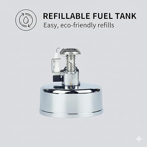 Miniatura 4 de Portable Mini Butane Torch Burner for Siphon Coffee (Vacuum Pot) – Adjustable Flame, Refillable Tabletop Bunsen Burner for Brewing, Fondue & Lab Use