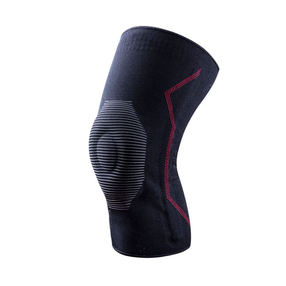 1Uds Rodillera Protectora Doble Soporte De Compresión Rodillera Masaje Rodillera De Silicona para Correr,L
