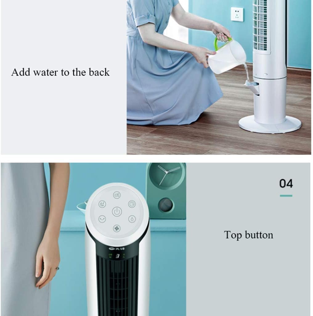 Tower Air-Conditioning Fan Remote Control Function Negative Ion Purification/Water Cooling/Energy-Saving Mute LED Display Home/Dormitory/Office