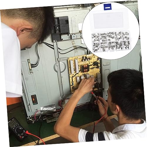 Kit de 100 fusibles de vidrio de acción rápida LIFKOME, fusibles de tubo de vidrio 5x20mm con caja organizadora miniatura 2