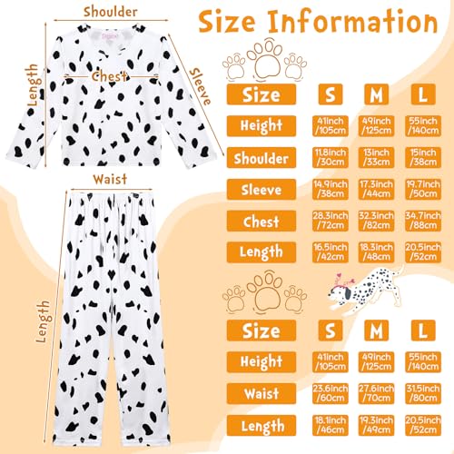 Disfraz de dálmata para niños talla S miniatura 3