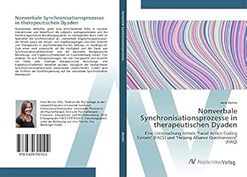 Paperback Nonverbale Synchronisationsprozesse in therapeutischen Dyaden [German] Book