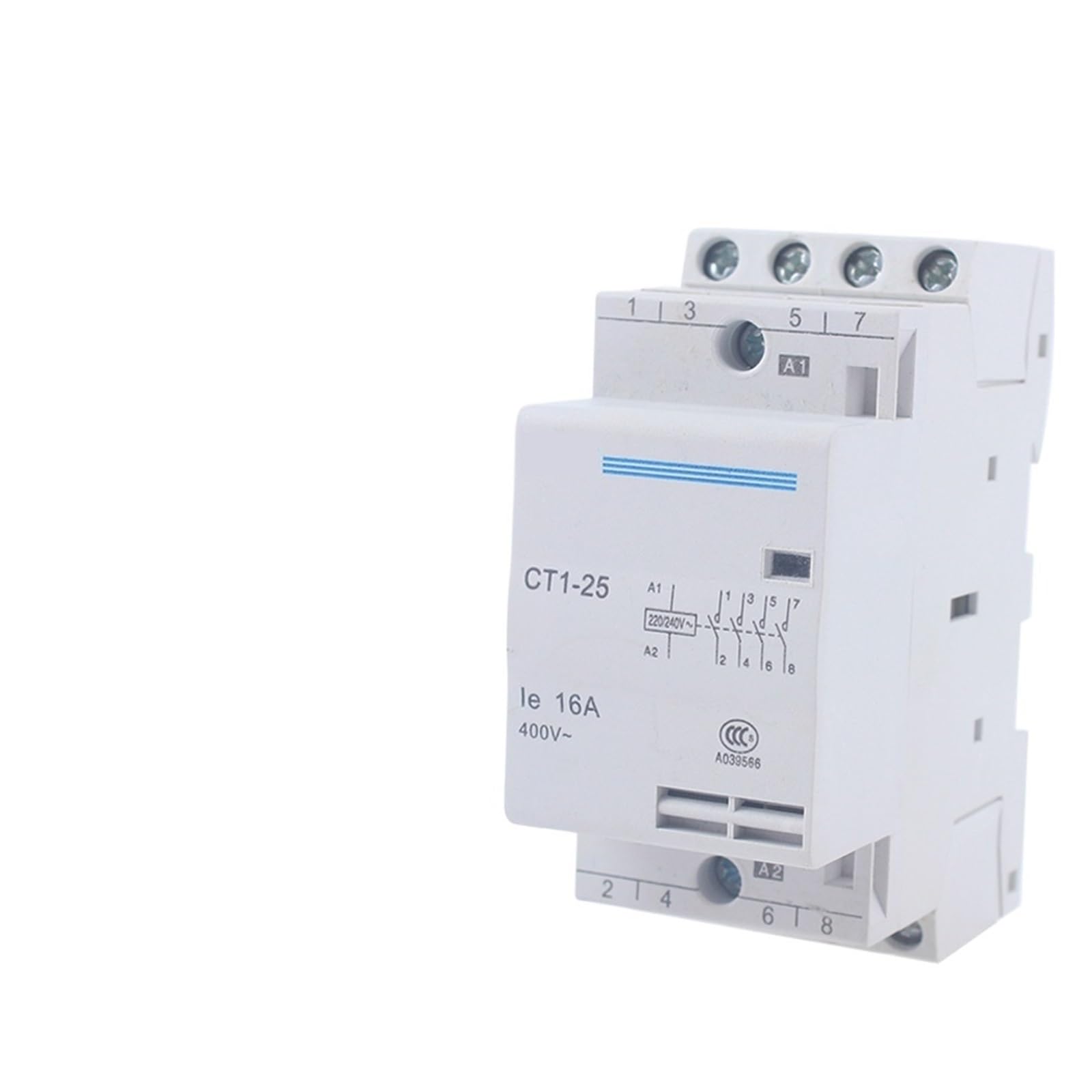 CT1-25 16A 20A 25A 4P 220V/230V 50/60HZ Din-schiene Haushalt AC Schütz 4NC /4NO 2NO2NC /3NO1NC Kontaktieren Modul(4NO,16A_220V)