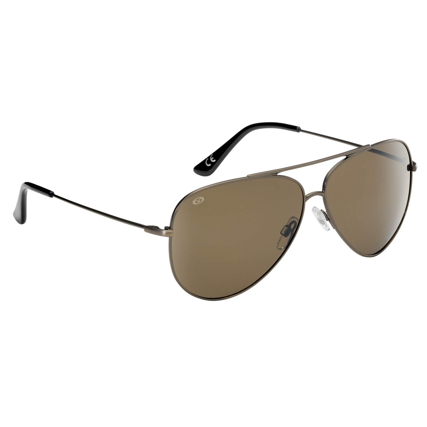 Flying Fisherman Crew Polarized Sunglasses, Matte Copper Frame, Amber Lens, Occhiali Unisex Adulto, Telaio in Rame Opaco/Lente Ambra, Medium