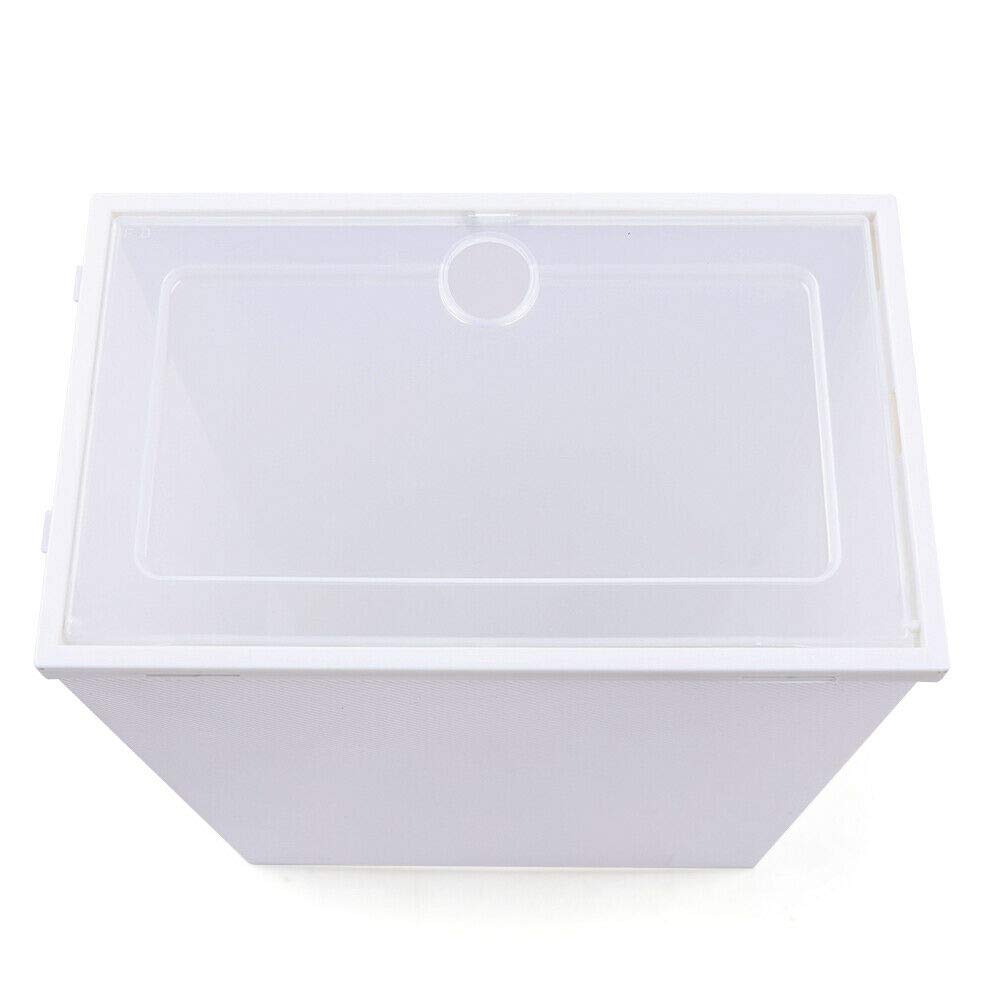 24 cajas para zapatos transparentes de plástico con tapa transparente, 33 × 23 × 14 cm, adecuadas para zapatos de mujer, hombre, niños