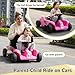 TOBBI 24V Kids Electric Ride on Toy Car, 2 Seater Battery Powered Go Kart with Parent Remote Control, Children Vehicles with Trunk Storage/Music/4 Wheels/Max 198 LBS for Toddlers 3-8 Years & Adults