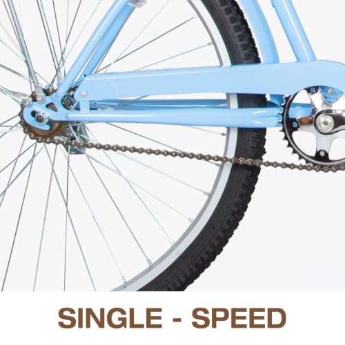 WEIZE Beach Cruiser Bike Blue