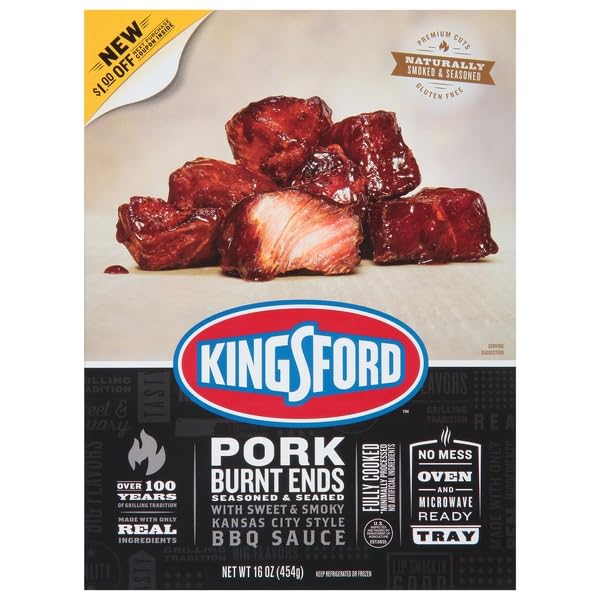 Kingsford, Seasoned And Seared Burnt Ends Pork, 16 Ounce