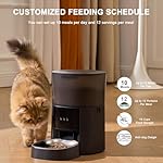 Automatic Cat Feeder WiFi with App Control, Voice Recorder, 4L Dry Pet Food Dispenser for Cats & Dogs with Freshness Preservation, Custom Feeding Times & Portions, Dual Power