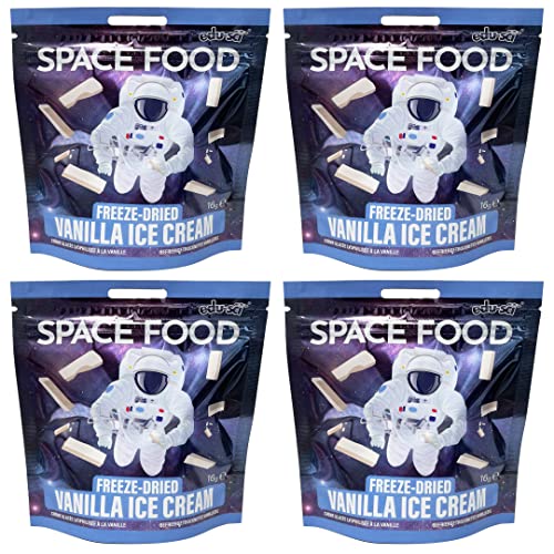 Space Food liofilizado (helado de vainilla, paquete de 4)