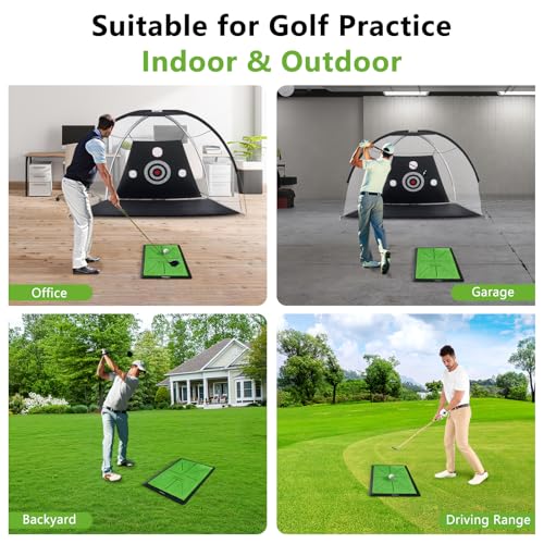 TTCBSPORTS Tri-Turf Golf Practice Hitting Mat with 9 Golf Tee & 5 Golf Ball by TTCBSPORTS - Image 7