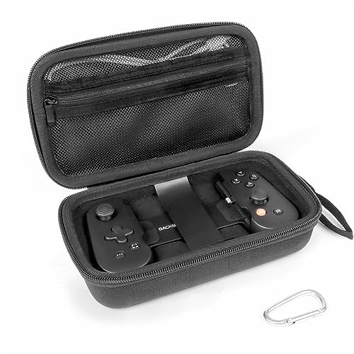 SnawikiBag Carry case Compatible with BACKBONE One//2nd Gen Mobile Gaming Controlle Keychain and Net Pocket Box Only (Black)