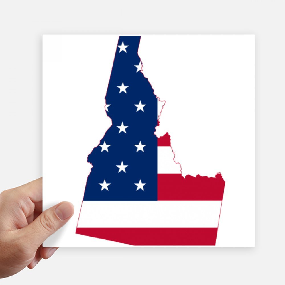Sticker Idaho drapeau USA 20cm idéal pour personnaliser pc portable et moto
