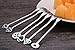 6 Pack Fruit Stainless Steel Pickle Forks, 4.84 Inch Small Cocktail Forks for Olive Appetizer Dessert Seafood, Gifts for Women in Her Birthday Anniversary Valentines Mother’s Day
