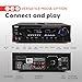 Pyle Home 300W Digital Stereo Receiver System - AM/FM Qtz. Tuner, USB/SD Card MP3 Player & Subwoofer Control, A/B Speaker, IPhone MP3 Input with Karaoke, Cable & Remote - PT270AIU