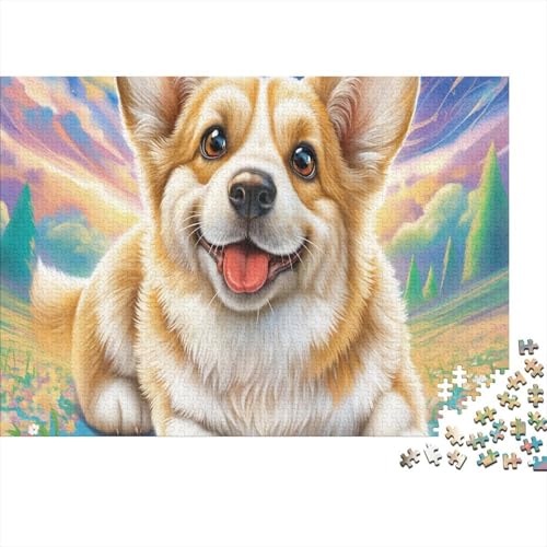 Puzzle de Corgi 1000 piezas para adultos: juego difícil y educativo de 70x50cm