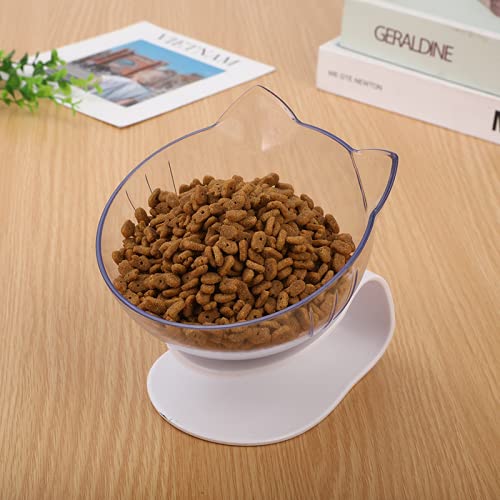 Gutongyuan Cat Bowls,15°Tilted Cat Food Bowl Cat Feeding Bowl Raised With Stand thumb #5