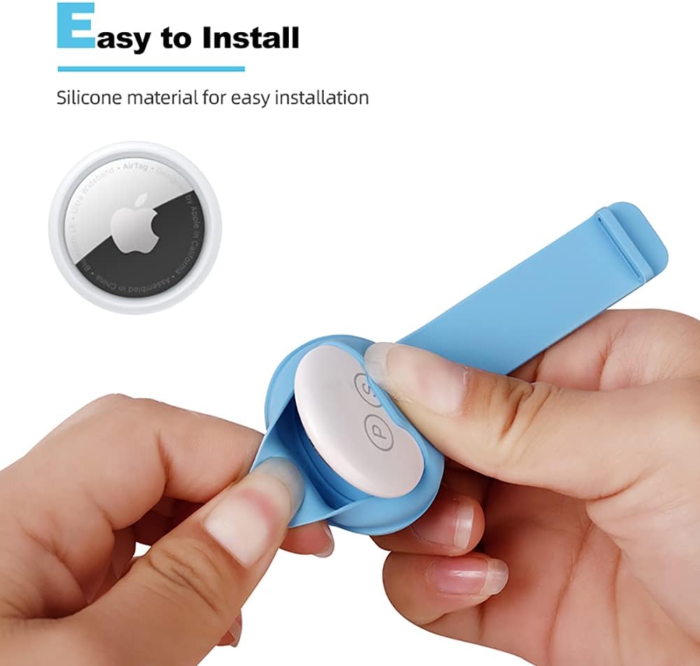 sichy airtag dog collar holder2 pack silicone pet collar case for apple airtags anti lost protective air tag case holder cover compatible with cat