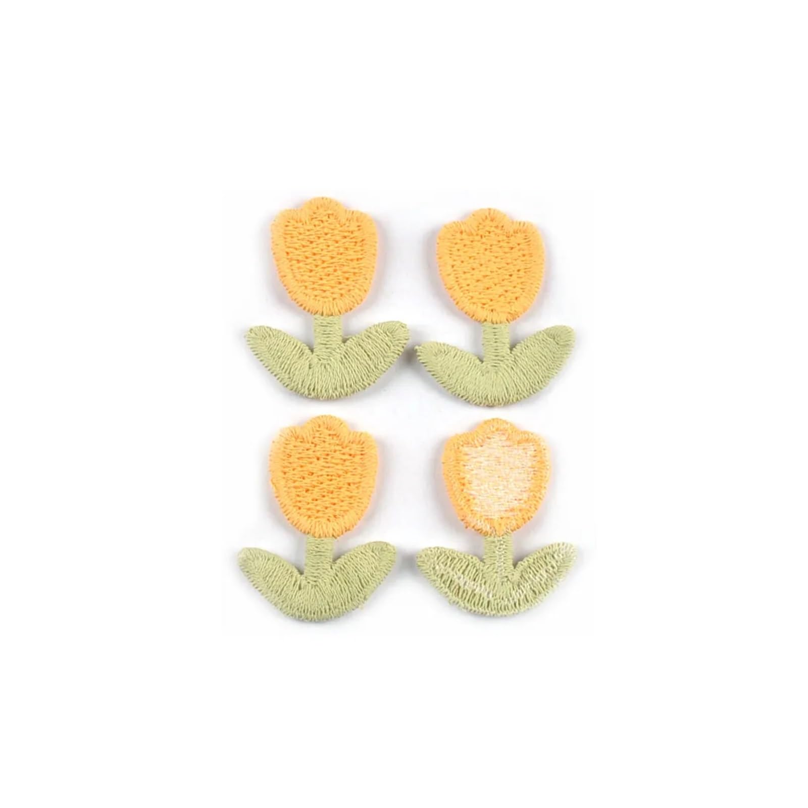 Wtaxbh 4-20Pcs Iron On Patches 100 Pcs 2.8X2.1cm Mix Color Tulips Patches For Sewing Accessories Clothing Hairclips Diy Crafts Decor Embroidery Flowers Appliques(4-20Pcs)