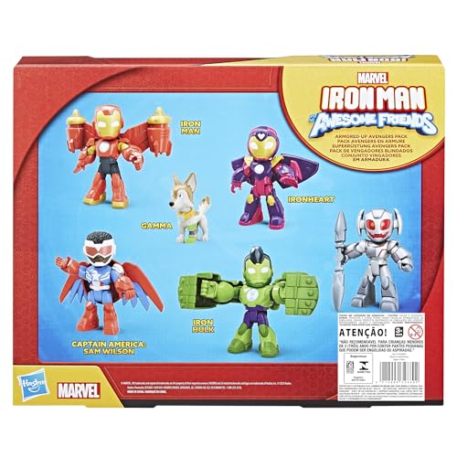 Marvel Iron Man and His Awesome Friends Pack Avengers en Armure, Pack de Figurines