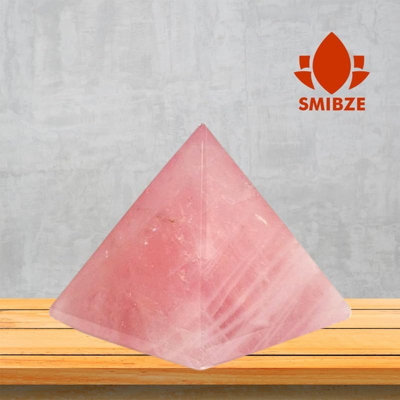Natural Rose Quartz Pyramid 1 INCHE (1 Pcs)