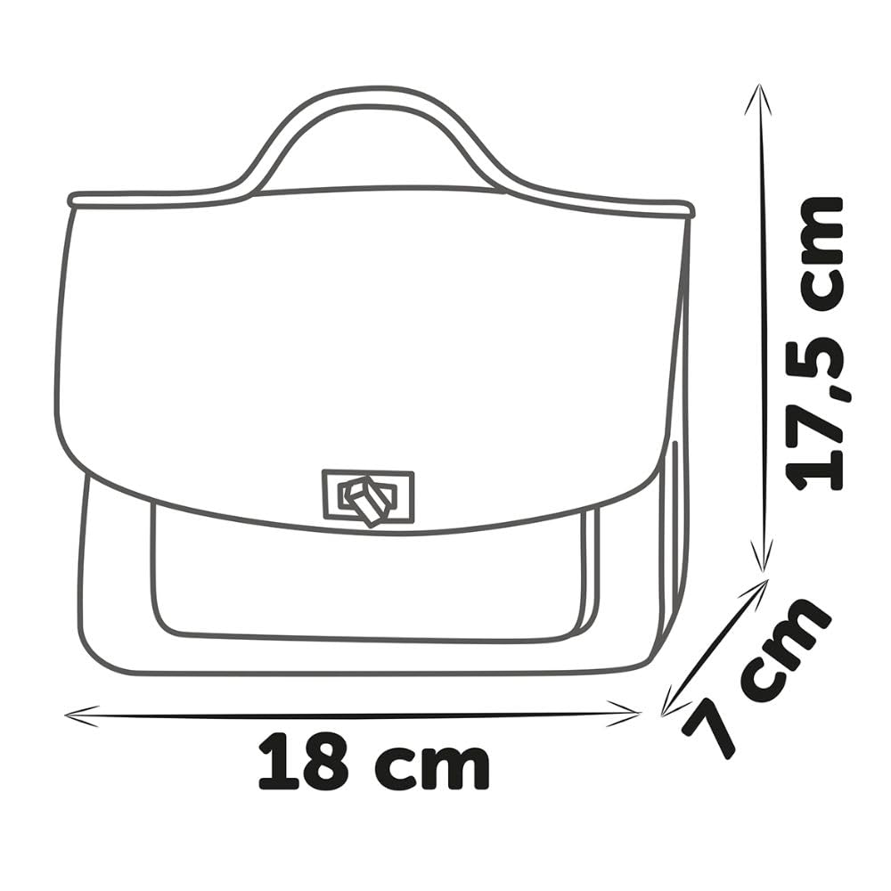 Smoby - My Beauty Bag - Beauty Bag - 7 Accessori - Trucco Finto - Borsa e Porta Carte - Facilmente Trasportabile - dai 3 Anni