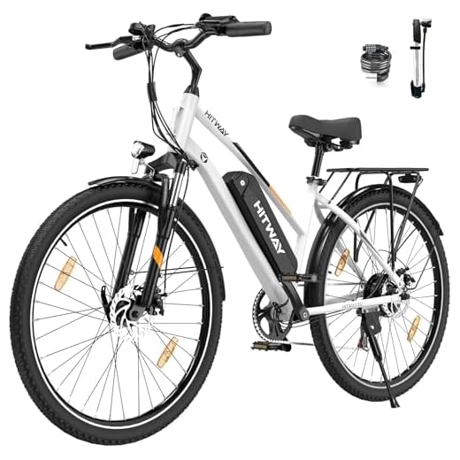 HITWAY E Bike 28 Zoll, Elektrofahrrad Pedelec für Damen und Herren, E-Fahrrad mit 36V 12Ah/13Ah Wechselakku, 250W Motor, 7 Gang Schaltung,StVZO Citybike Electric Bike Ebike Reichweite bis zu 35-90km