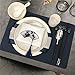 n/a Ein Satz Castlerie -Set Bone China Dinner Teller Restaurant Rundplatte Teller Teller Platten -Set Set (Color : A, Size : One size)