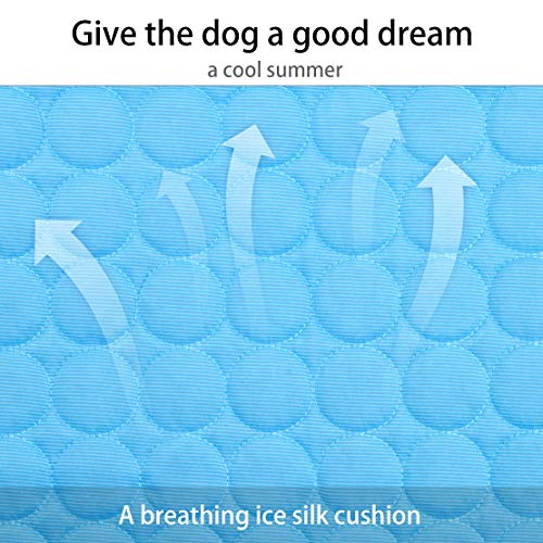 Mojonnie Dog Cooling Mat, Pet Cooling Pads For Dogs, Summer Cooling Bed For Cats, Portable Pet Cooling Cushion For Home Or Outdoor #TOP4
