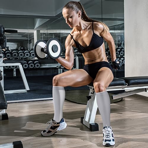 Image of Compression Socks (7 Pairs), 15-20 mmhg is BEST Graduated Athletic & Medical for Men & Women, Running, Flight, Travel, Nurses, Pregnant - Boost Performance, Blood Circulation