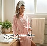U2SKIIN womens organic cotton lightweight long kimono bathrobe, photo 6